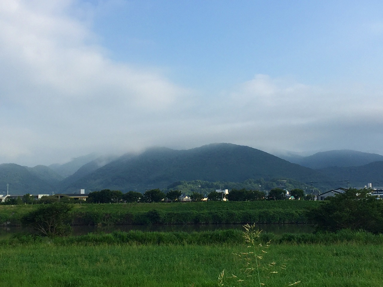 今朝の金峰山