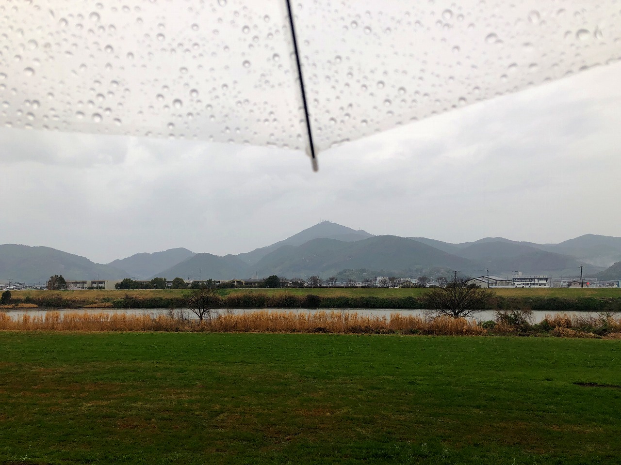 2018.3.19　今朝の金峰山です。雨です！