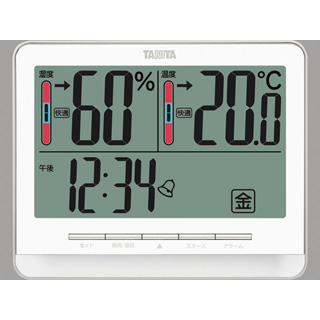 TT-538 デジタル温湿度計　ホワイト